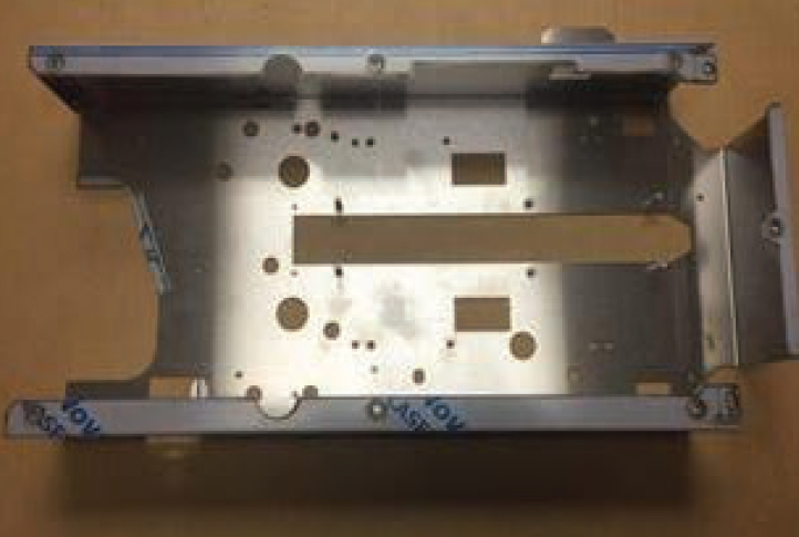 HFI product - custom-molded, U-shaped sheet metal chassis component
