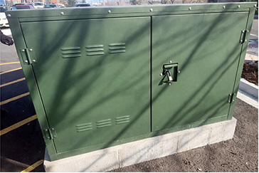 Double-Bay Outdoor Equipment Cabinet