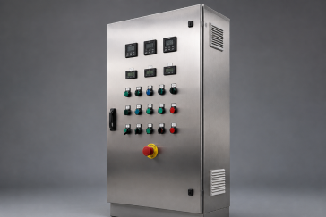 stainless steel industrial electrical control panel