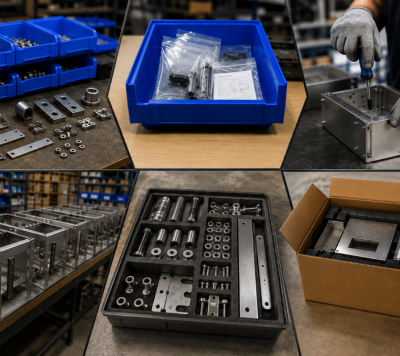 Industrial process of kitting